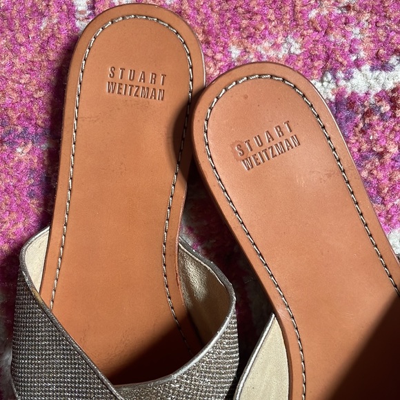 Stuart Weitzman - sparkle strap sandals, size 9 - Picture 2 of 3